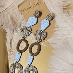 Polymer clay earrings